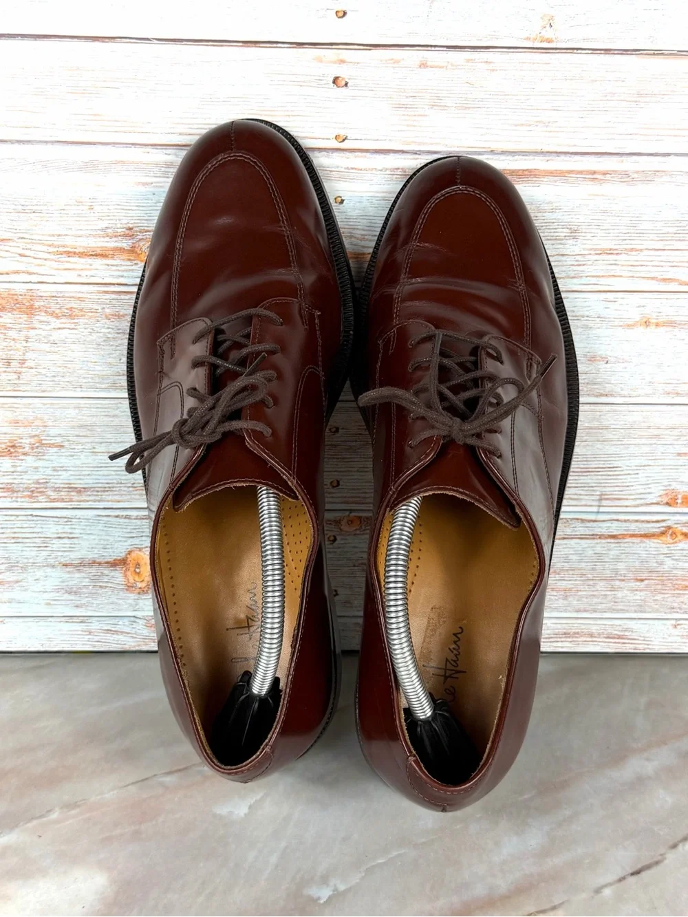 Cole Haan Calhoun Dress Oxford Men’s Mahogany Leather Derby Shoes